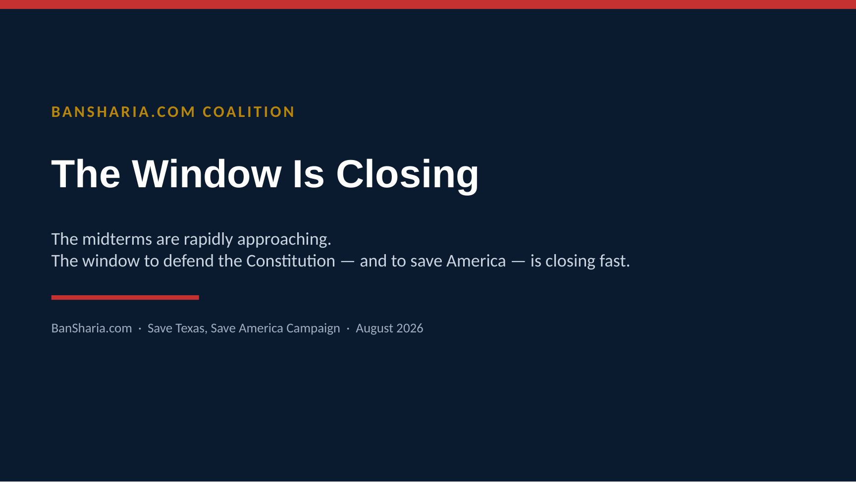 Briefing slide 1 of 7